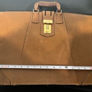 atlas leather briefcase style satchel (see Images)